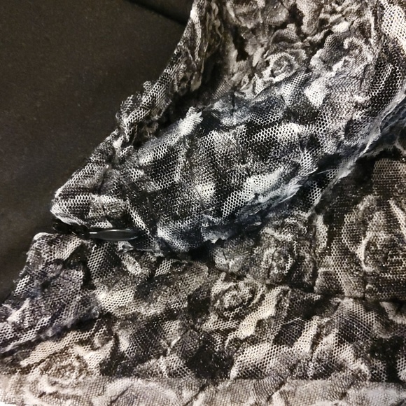 💥New💥DAVID MEISTER Black/white One-shoulder Dress Jeweled Details - Picture 10 of 10